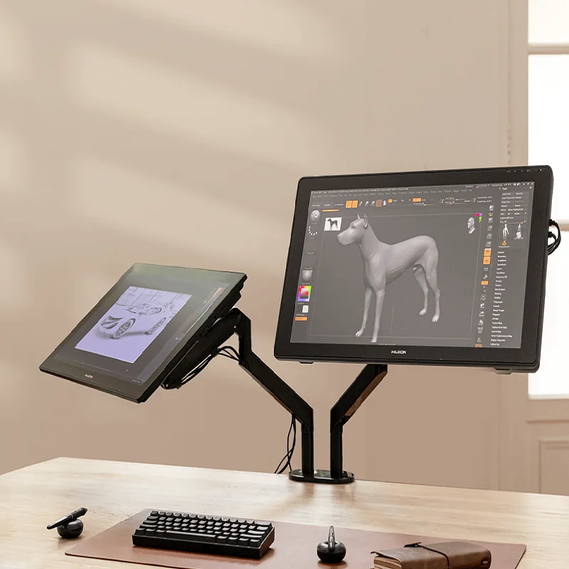 HUION двойной монитор Arm ST420 для планшета настольная подставка ноутбука Настольный