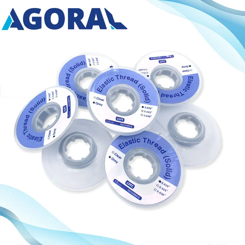 25 футов/рулон стоматологическая ортодонтическая эластичная нить прочная