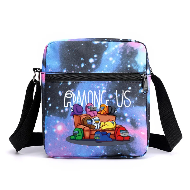 

Новая игра среди нас-один из нас, Воздушная сумка через плечо для учащихся начальной школы, с космическими звездами, сумка-мессенджер, рюкзак