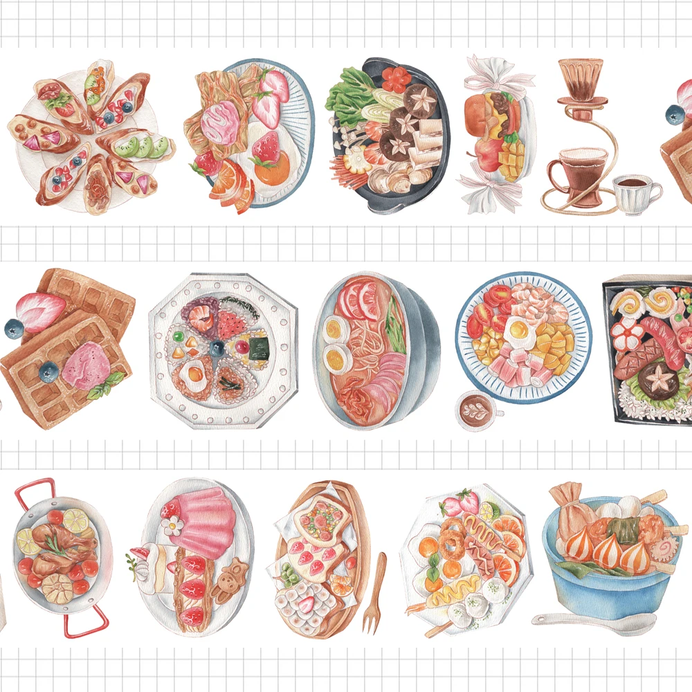 Японская еда лапша сладости васи лента для скрапбукинга ремесленный ежедневник