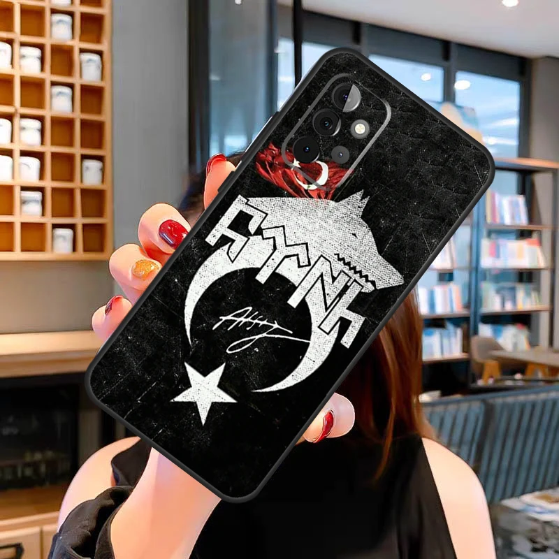 Фото Чехол для Samsung Galaxy A56 A36 A26 A16 A53 A13 A32 A12 A52 A35 A55 A15 A54 A34 A14 A17 A37 с изображением серого волка Бозкурт (турецкая тематика) №5