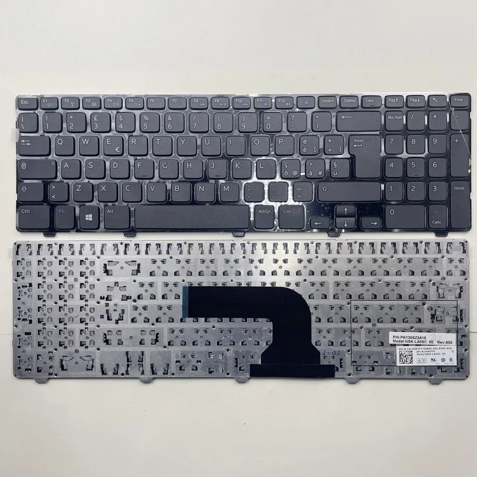 

Italian Laptop Keyboard For Dell Insprion 15V 15R 15VR 1316 15R-3521 5521 2521 3521 5421 M531R Black Frame IT Layout