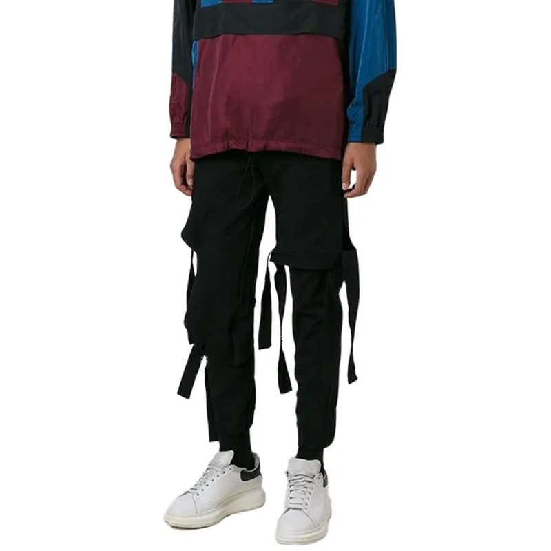 Мужская одежда Парикмахерская модная лента в комплекте повседневные брюки