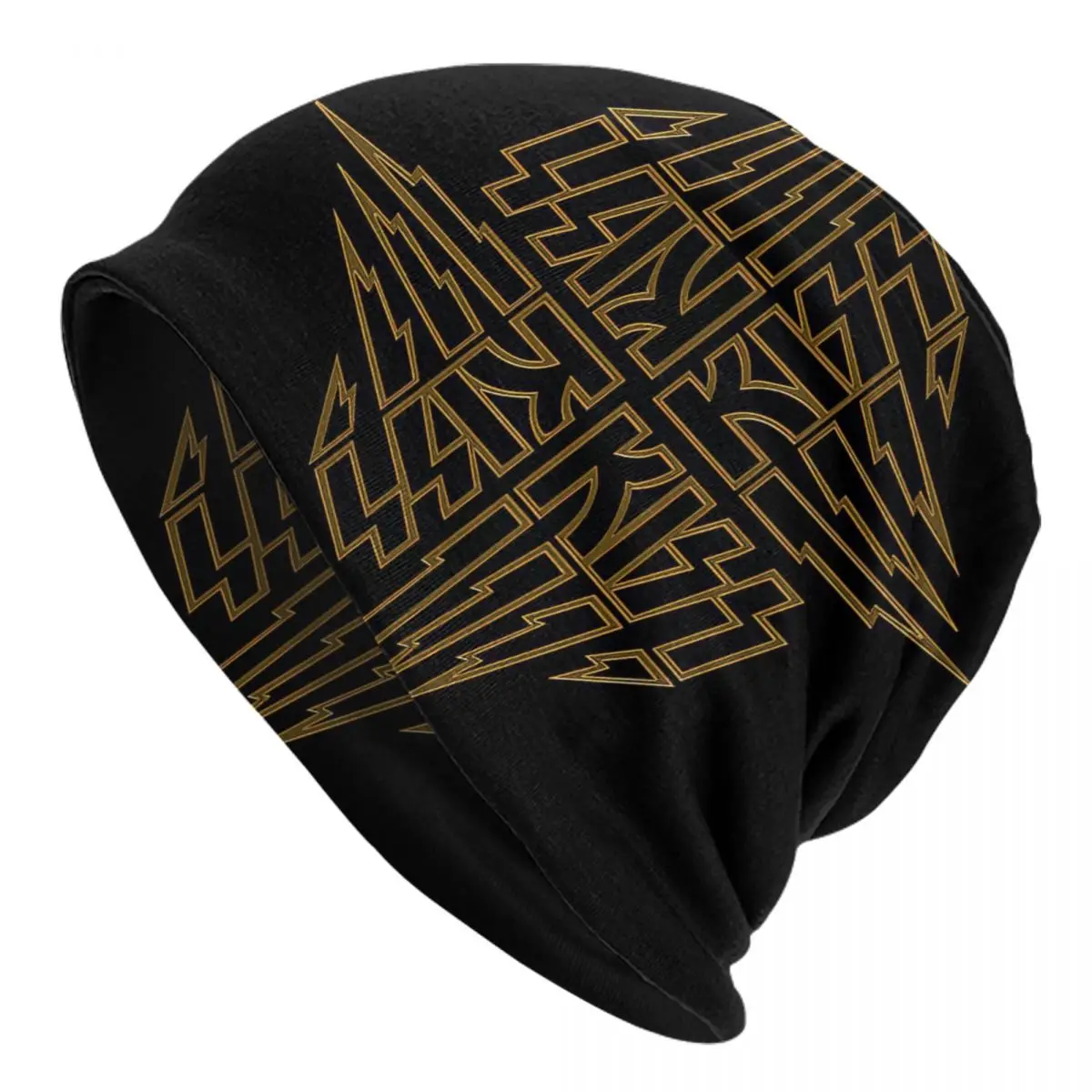 Kiss Band,Kiss Gold Adult Men's Women's Knit Hat Keep warm winter Funny knitted hat