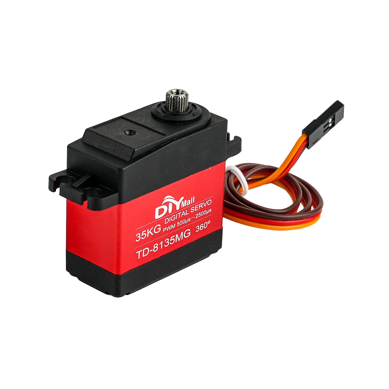 Цифровой сервопривод 35 кг TD-8135MG 360/270/180 градусов большой крутящий момент угольная