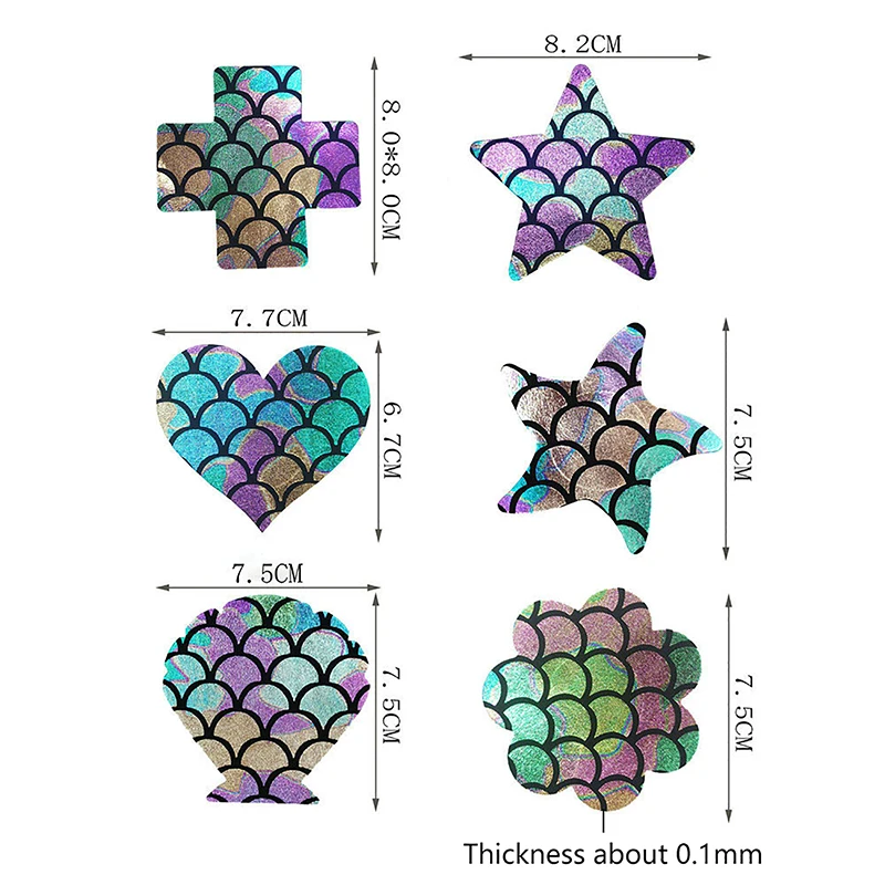 Ультратонкий чехол для сосков с лазерной юбкой-годе 1 пара дышащий одноразовый