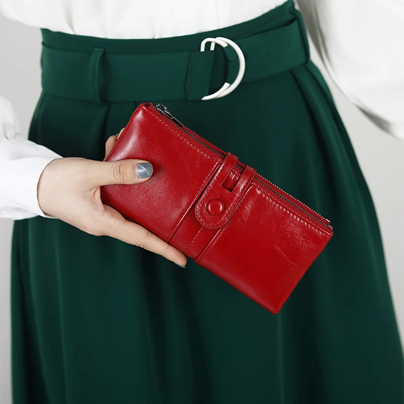 Women Wallets Fashion Long Leather Top Quality Card Holder Classic Female Purse Zipper Brand Wallet for Women