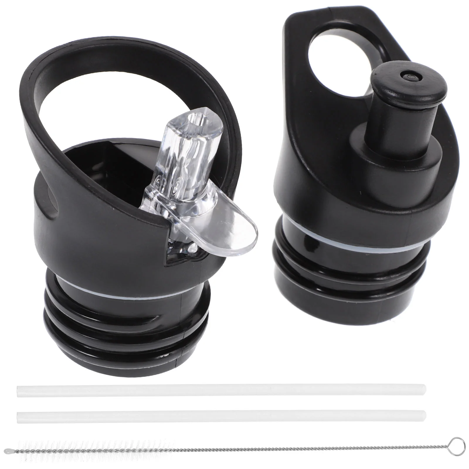 

2 Pcs Plastic Bottle Lid Suction Nozzle Cover Daily Use Riding Sport Insulation