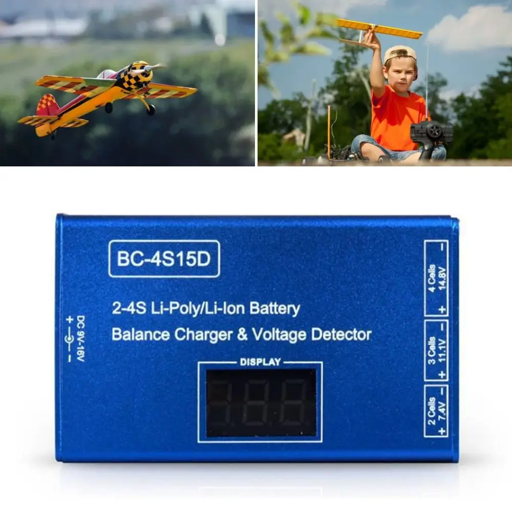 

Устройство зарядное литиевое стандарта США/ЕС с ЖК-дисплеем и индикатором напряжения