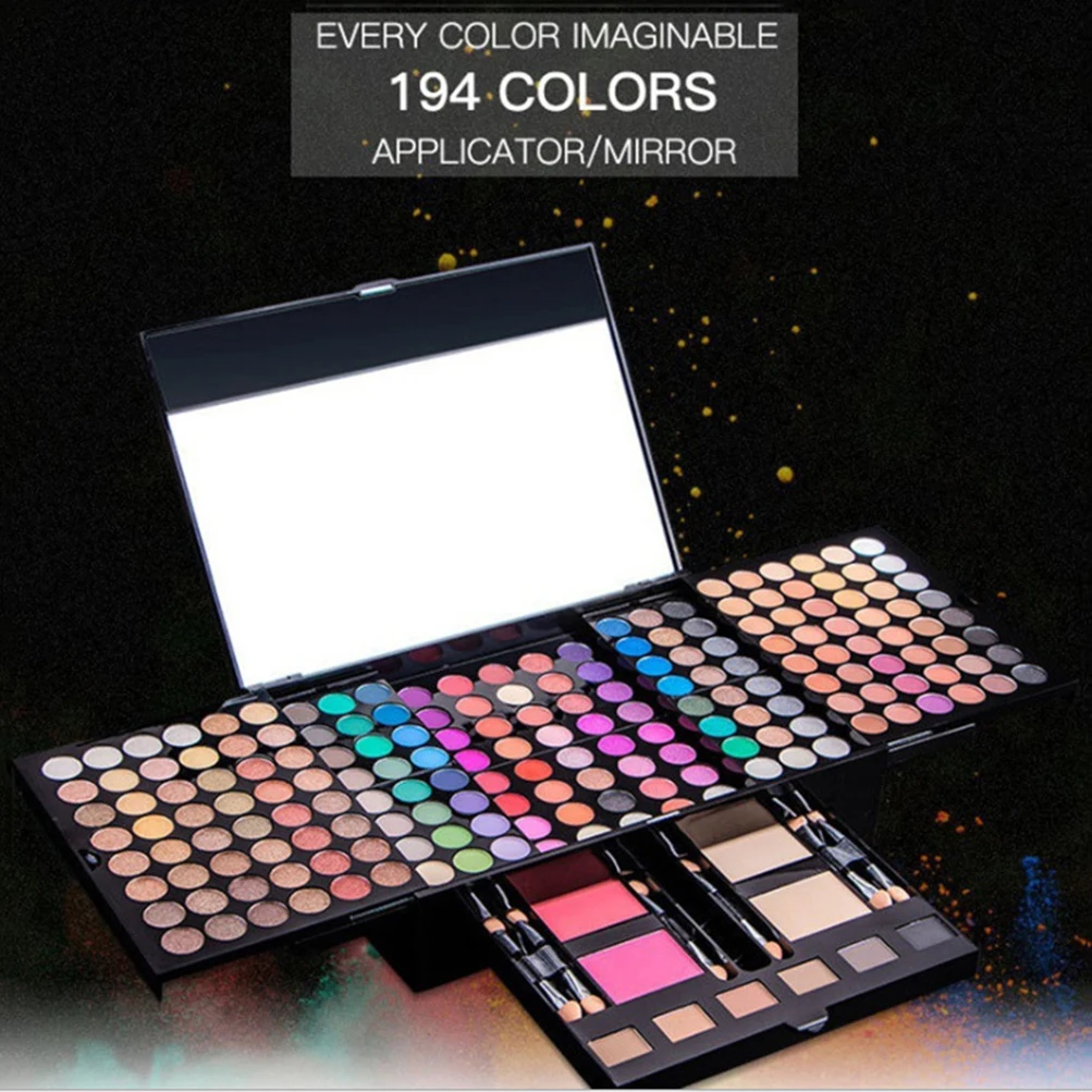 194 Color Easy Makeup Waterproof Eyeshadow Palette Make Up Wholesale Private Custom Logo