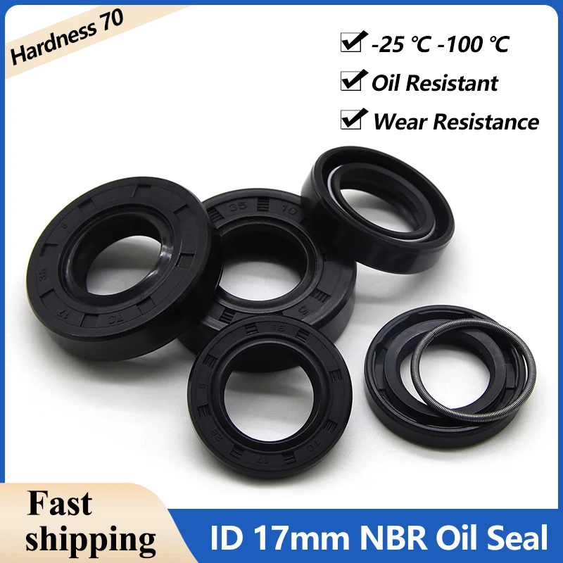 

Сальники NBR TC-17*24/26/27/28/30/32/35/40/45/47*4/5/6/7/8/10 мм