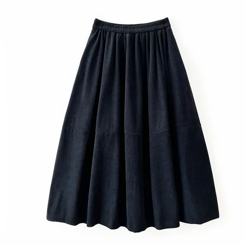 Женская Вельветовая юбка с карманами, винтажная плиссированная юбка с высокой талией, модель K377 в Корейском стиле на осень-зиму, 2023