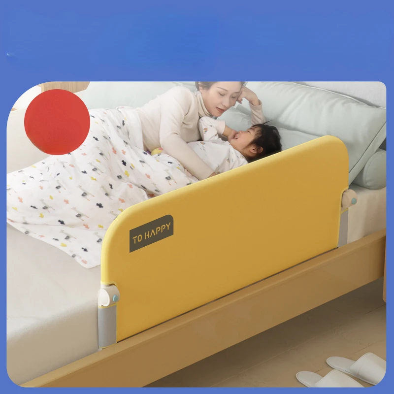 

Children's Convenient Bed Guardrail Baby Travel Folding Side Bed Fence Single Side Bedside Drop-Resistant Assembly-Free