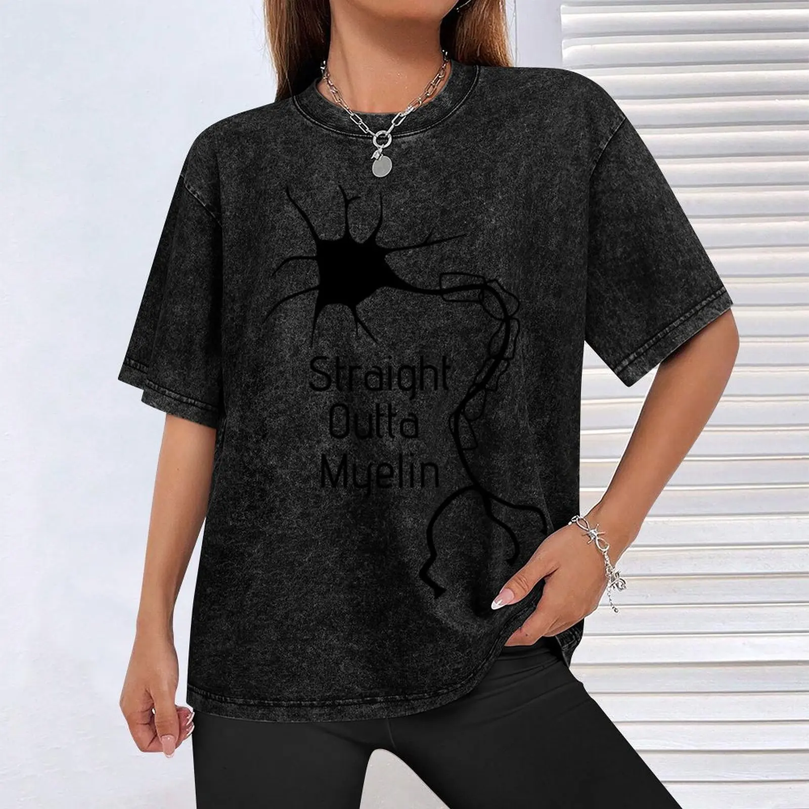 Футболка с синдромом Straight Outta Myelin Ehlers Danlos хлопковые мужские футболки