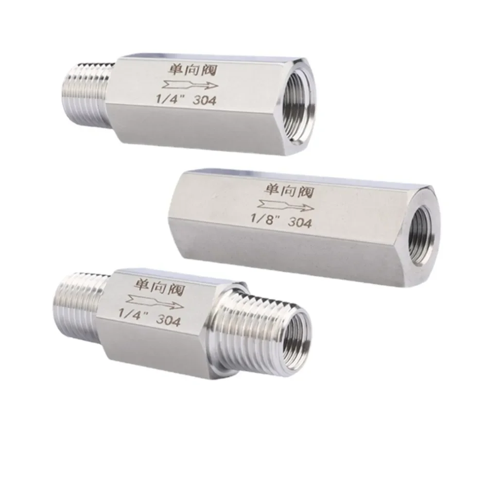 

Односторонний невозвратный клапан из нержавеющей стали, с внутренней резьбой, 1/8 дюйма, 1/4 дюйма, 3/8 дюйма, 1/2 дюйма, 3/4 дюйма, 1 дюйм, BSP NPT, с шестигранной резьбой, 304 дюйма, 316 дюйма
