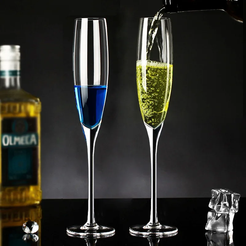 

Creative European Home Cocktail Glass Cup Lead-free Crystal Glass Champagne Glasses Goblet Wholesale Drinkware Kitchen Dining