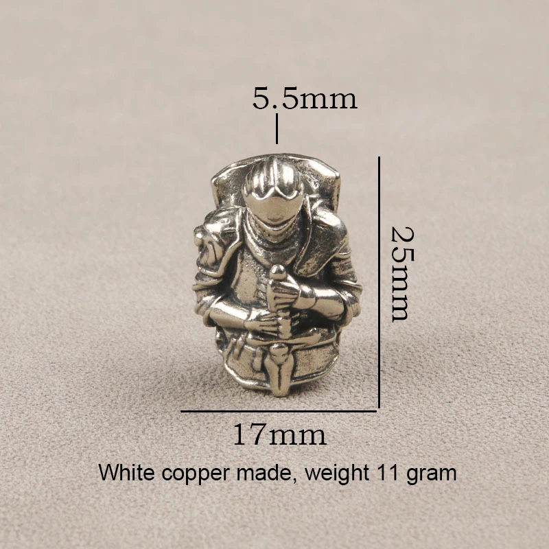 

Бусина из латуни и меди "Рыцарь Тамплиеров"