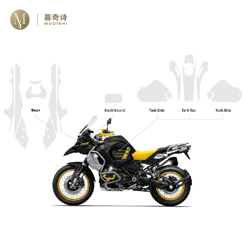 

For BMW R1250 Adventure 2014-2023Motorcycle protective sticker PPF-TPU Fairing Anti scratch film of shell accessories Protective