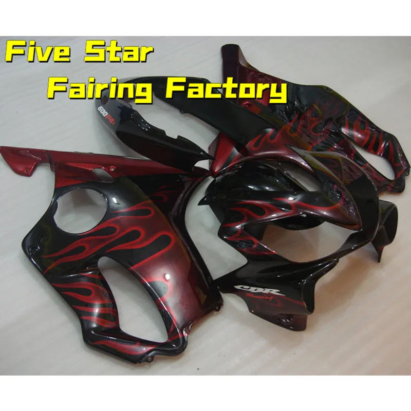 

Комплект обтекателей для мотоцикла Honda CBR 600 F4i 2004 2005 2006 2007 кузов CBR600 F4i Инжекционный набор 600F4i красное пламя CBR600f4i