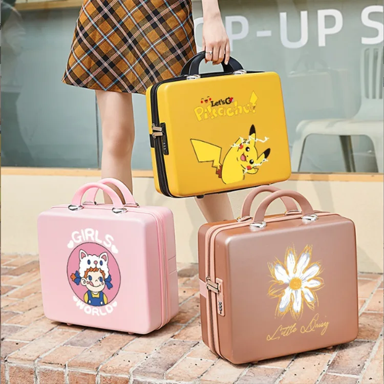 

Pokemon Picachu Cosmetic Case Simple, Lightweight, Large-capacity Luggage, Waterproof, Portable Suitcase, Clothing Storage Box