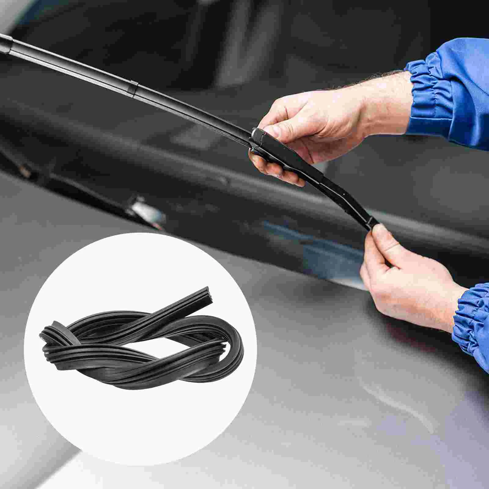 

Wiper Rubberstrip Strips Car Frameless Refillswindshield Replacement Insert Auto Stripes Silicone Boneless Wipers Universal