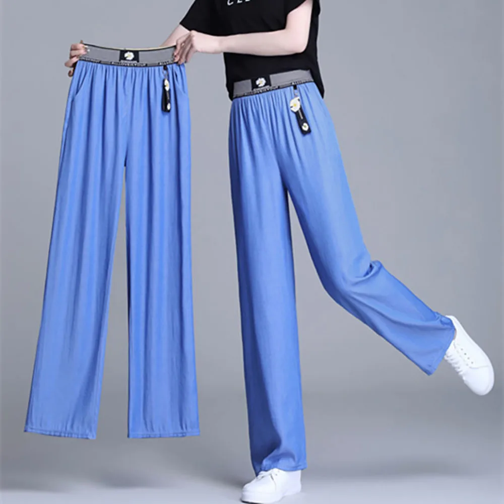 

Air Conditioner Jeans Pants For Women High Waist Cotton Cargo Pants Overalls Summer Women Denim Trousers Female Jeans