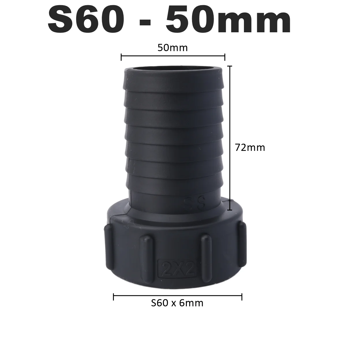 

Адаптер резервуара IBC 1000 л от S60/S100 до 12 мм ~ 50 мм, садовый ирригационный шланг, соединения для пагоды, разъем для крана, фитинги резервуара для воды