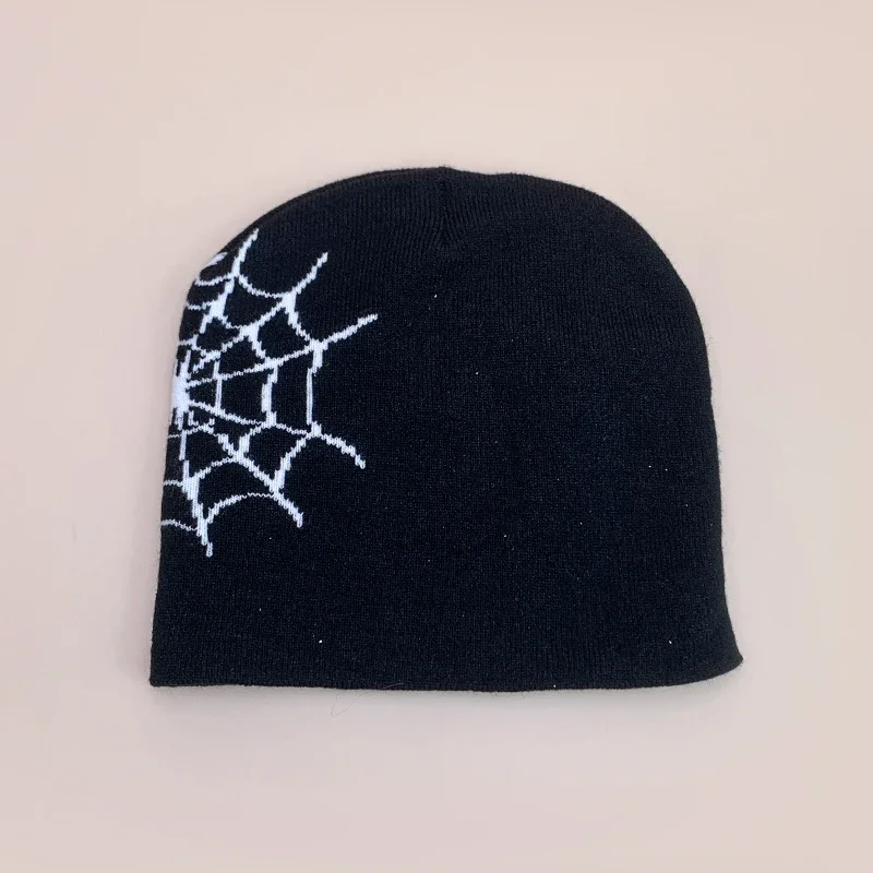 Шерстяные вязаные шапки с надписью Web осень и зима жаккардовые теплые удобные в