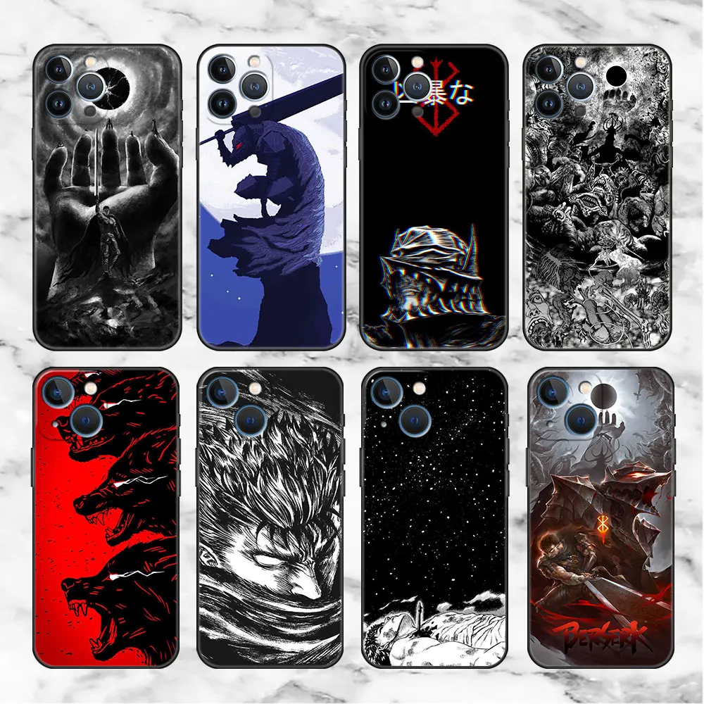 

Hot Anime Berserker Phone Case For iPhone 11 13 Pro Max 12 Mini 7 8 Plus SE 2020 X XS 6 6S 5 5S Soft Funda Silicone Back Cover
