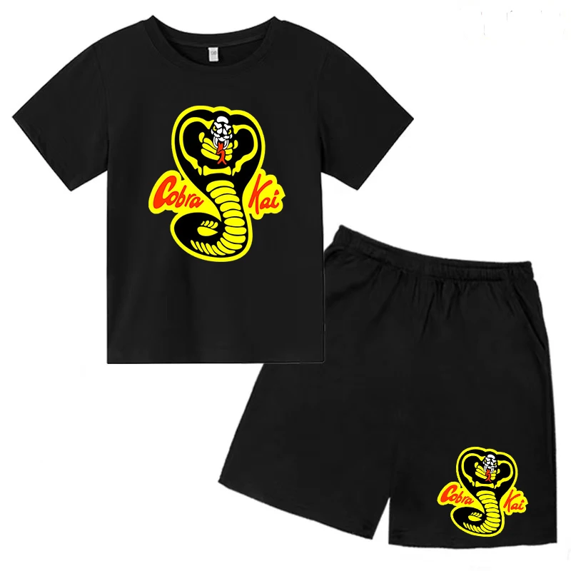 Children's Wear Viper Cobra Kai T-shirt Cotton Crewneck Casual Top and Shorts Boy Girl Baby Teen Charming Fun Fashion Clothing