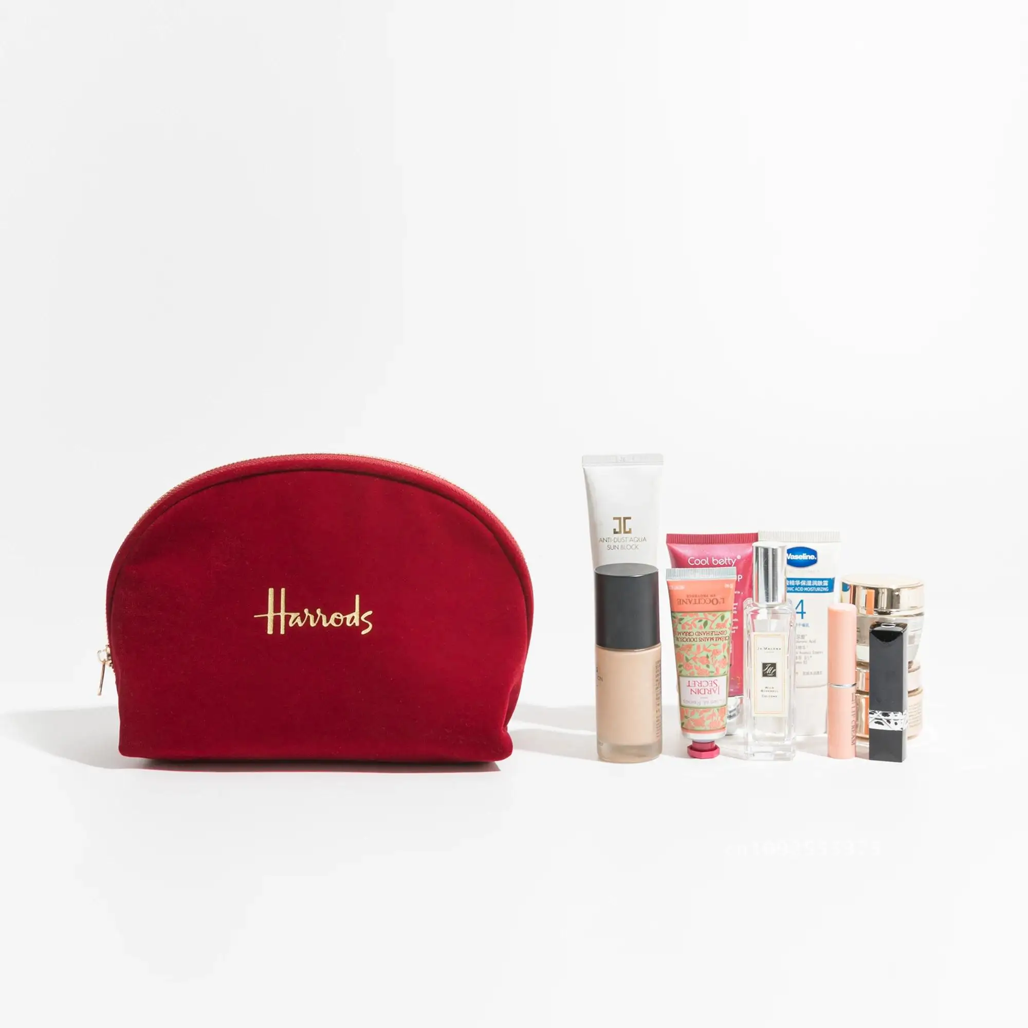 Маленькая однотонная бархатная косметичка для девочек мини-косметичка