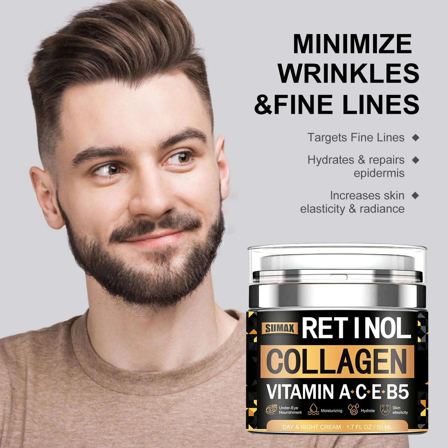 Мгновенное Средство для удаления морщин ретинола крем мужчин увлажняющий