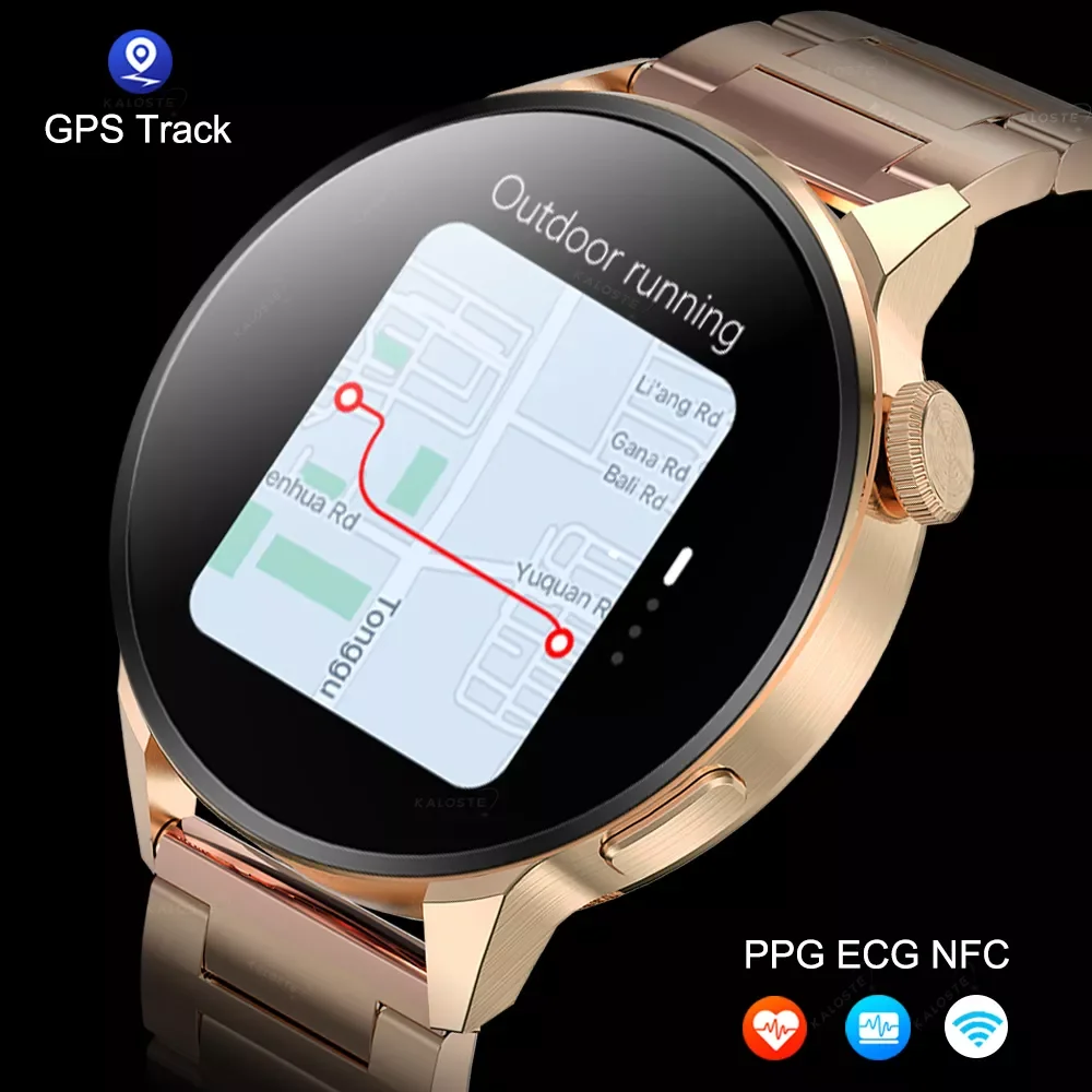 

2022 New 454*454 HD Screen Smart Watch Ladies Bluetooth Call Heart Rate Blood Pressure Monitor Sports Smartwatch Men Android ios