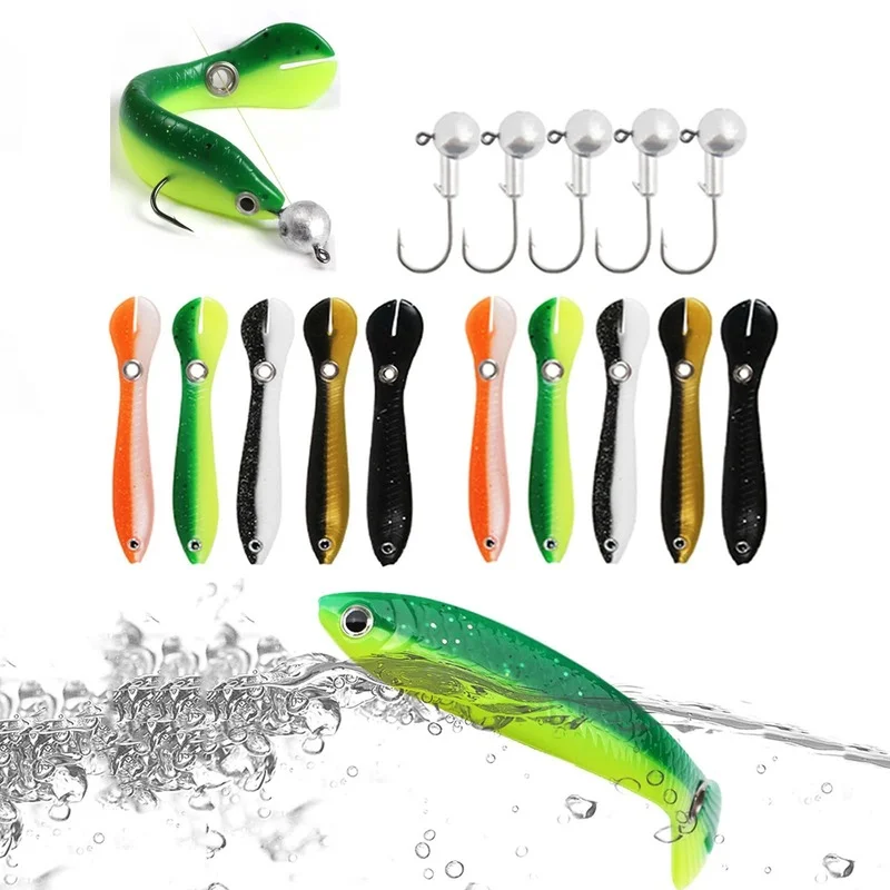 

Soft Bionic Fishing Lure、Bionic Loach Soft Fishing Lure, Simulation Loach Soft Bait Bionic Swimming Lures, Glitter Fishing Bait