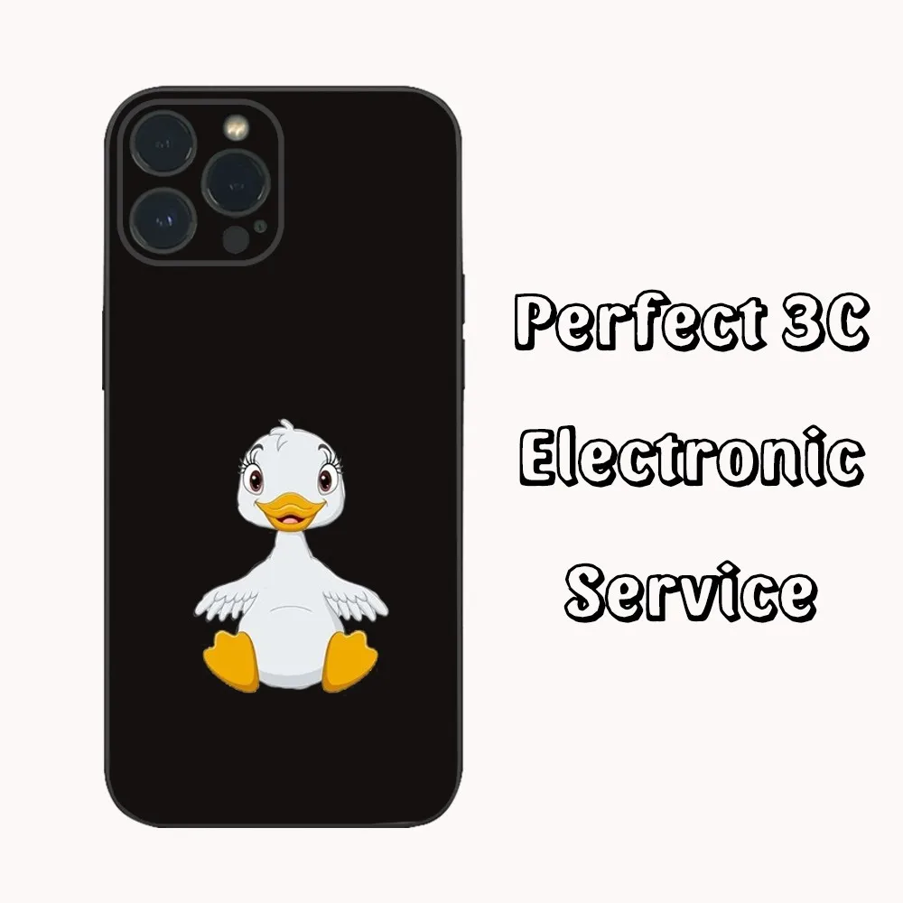 Фото Чехол для телефона Candy Color Swilling Duck для iPhone 15 14 13 12 Mini 11 Pro XS Max X XR SE5 6 7 8 Plus, мягкий силиконовый чехол №5
