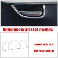 for lexus nx 200 2015 2016 abs matte car inner door bowl protector frame sticker cover trim car styling accessories 4pcs