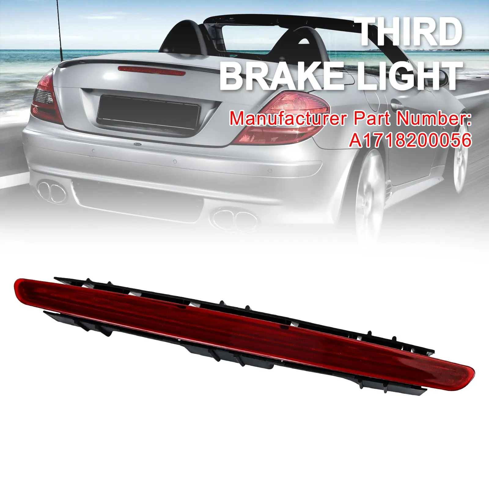 

Areyourshop 3rd Third Brake Light A1718200056 for Mercedes Benz SLK 171