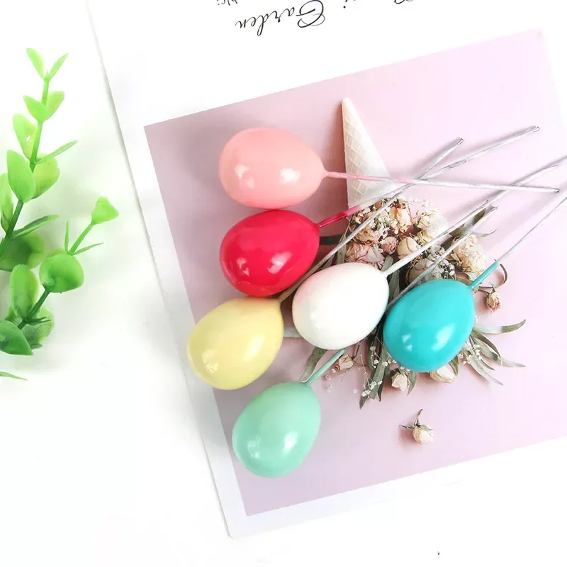 

6pcs/lot Foam Balloon Mixed Colors Cake Topper Happy Birthday Cake Topper Baby Shower Decorations Wedding Party Cake Deoration