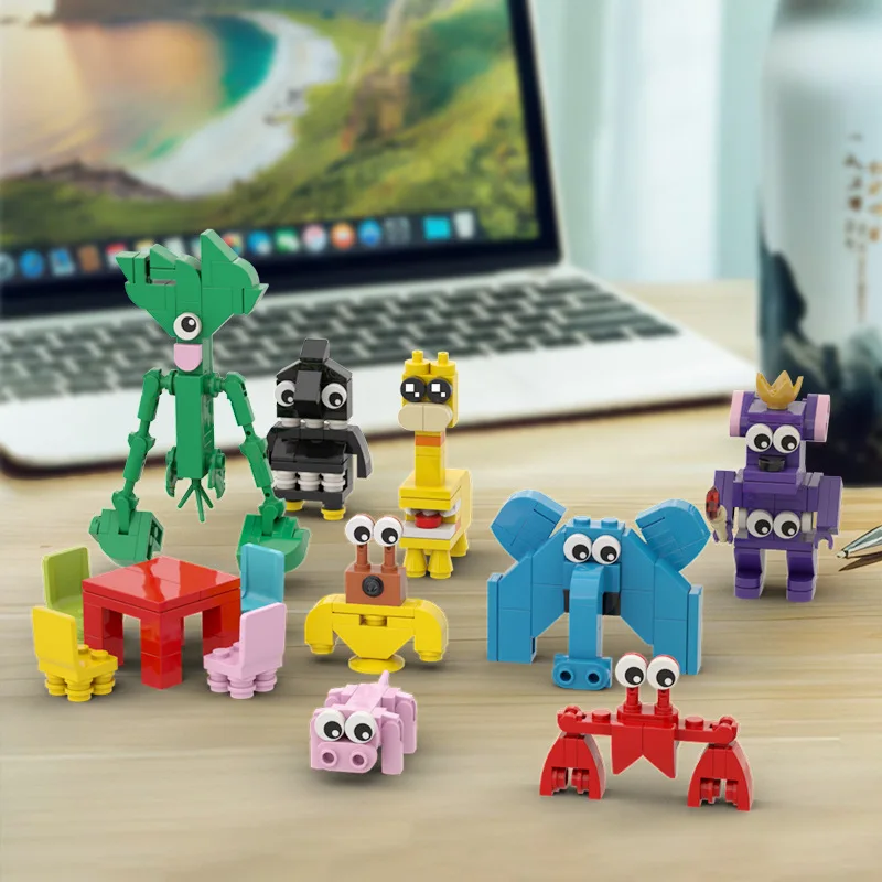 Креативный строительный блок MOC Mini через границу популярное животное аниме Dools