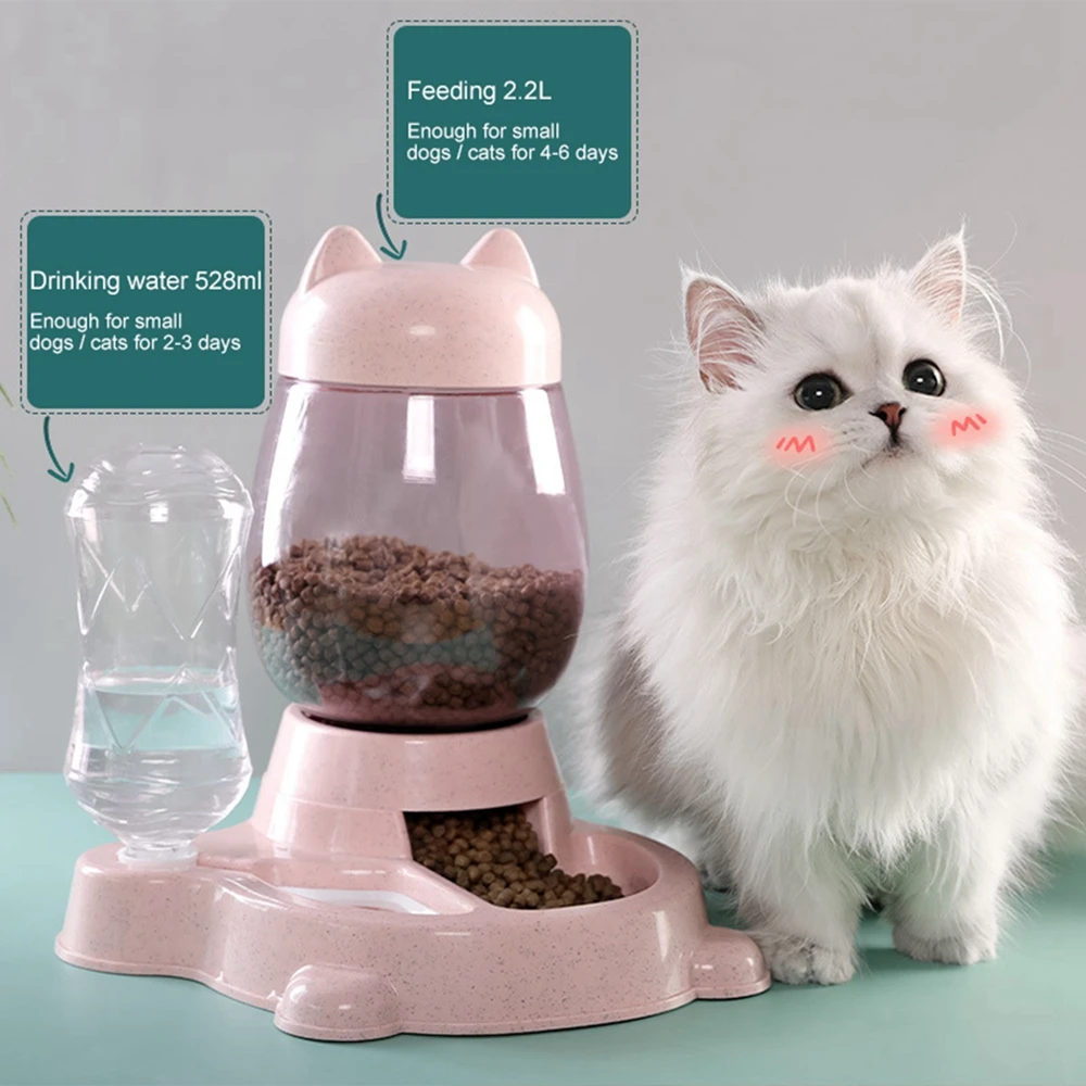 

Автоматическая кормушка для домашних животных, Диспенсер большой емкости, 3 цвета, товары для домашних животных