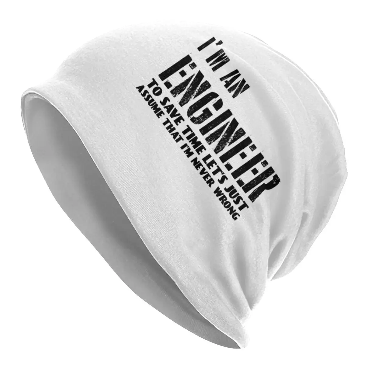 Вязаная шапка для мужчин и женщин, теплая зимняя шапка с забавными инженерными мотивами