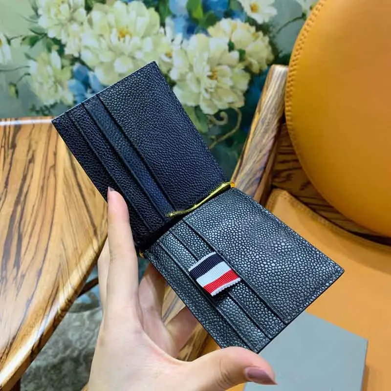 2022 Women Wallet Black Genuine Leather New Short Style Coin Bag Money Credit Card Holders For Male Vintage Purses Small Wallet