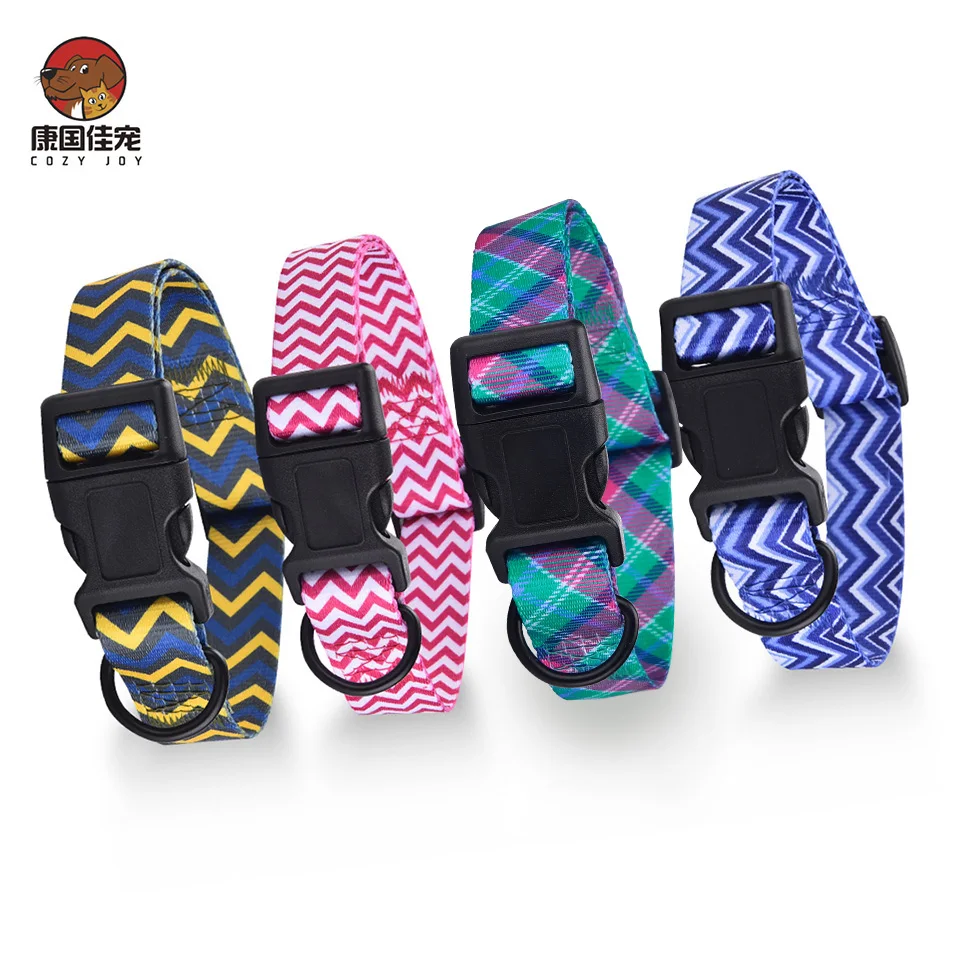 

COZY JOY новый модный однотонный собачий ошейник Нейлоновый Регулируемый аксессуар для домашних животных товары для собак S M L