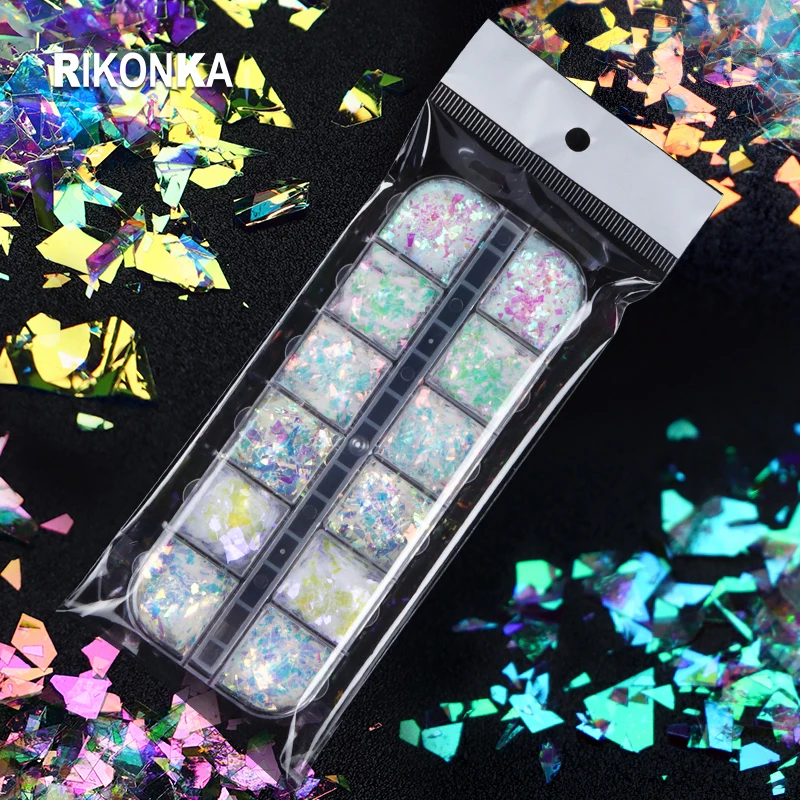 Конфетти искусственный набор красочные хлопья русалки аксессуары для маникюра