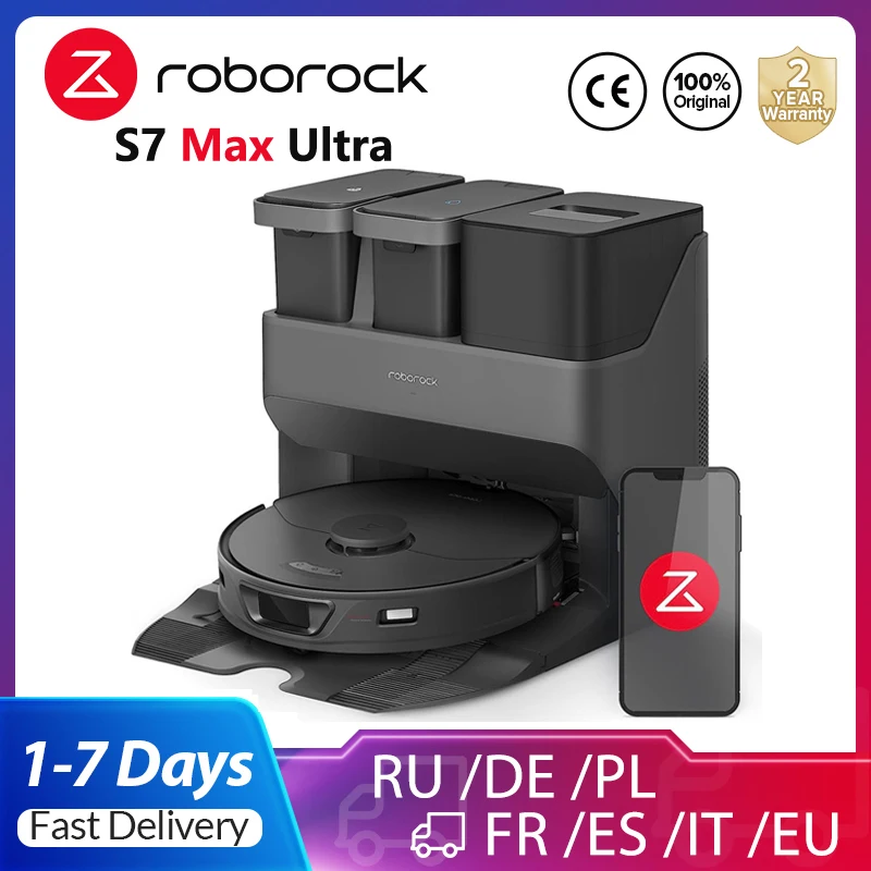 Робот-пылесос roborock S7 Max Ultra с функцией сухой и влажной уборки - ТОП 100 товаров марта