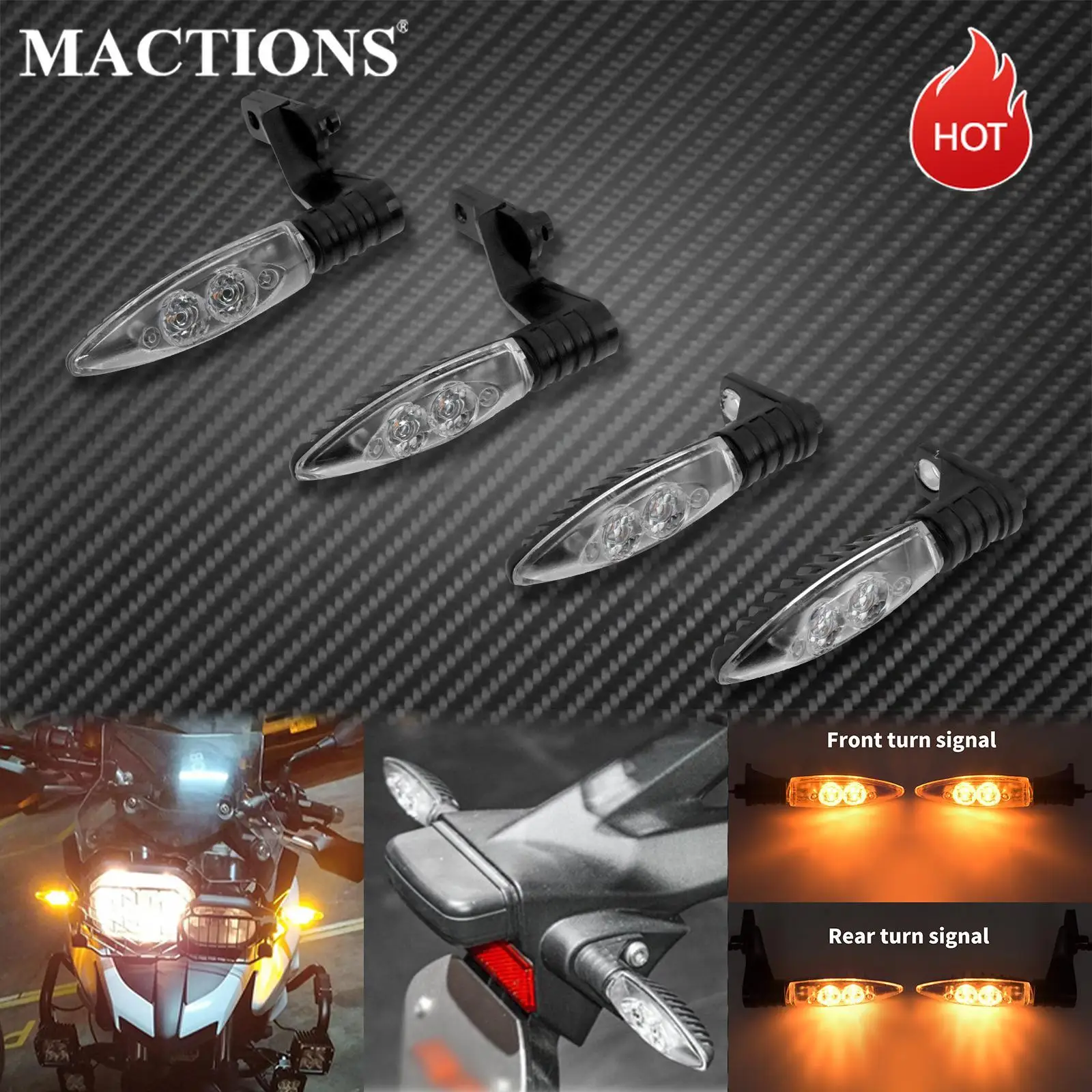 Светодиодный индикатор поворота переднего и заднего хода мотоцикла для BMW R 1200 GS ADVENTURE 2006-2013 K1200R K1300R F800S F800R F800GS