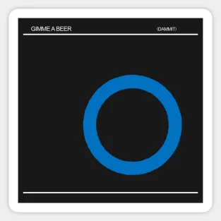 

Decline Minute Germs Gimme Beer Album Style 5PCS Stickers for Laptop Print Luggage Decor Water Bottles Cartoon Room Window