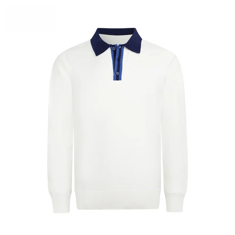 Элегантный молодежный топ с воротником соответствующего цвета мужская