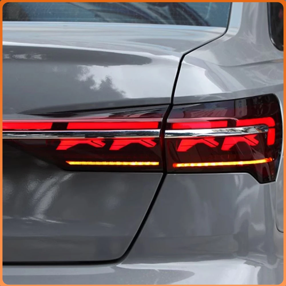 Фото Высококачественные светодиодные задние фонари для Audi A6 C8 2019-2024, модернизированные в стиле A8 Hoxi, с эффектом сквозного света, аксессуары для задних фар. №4