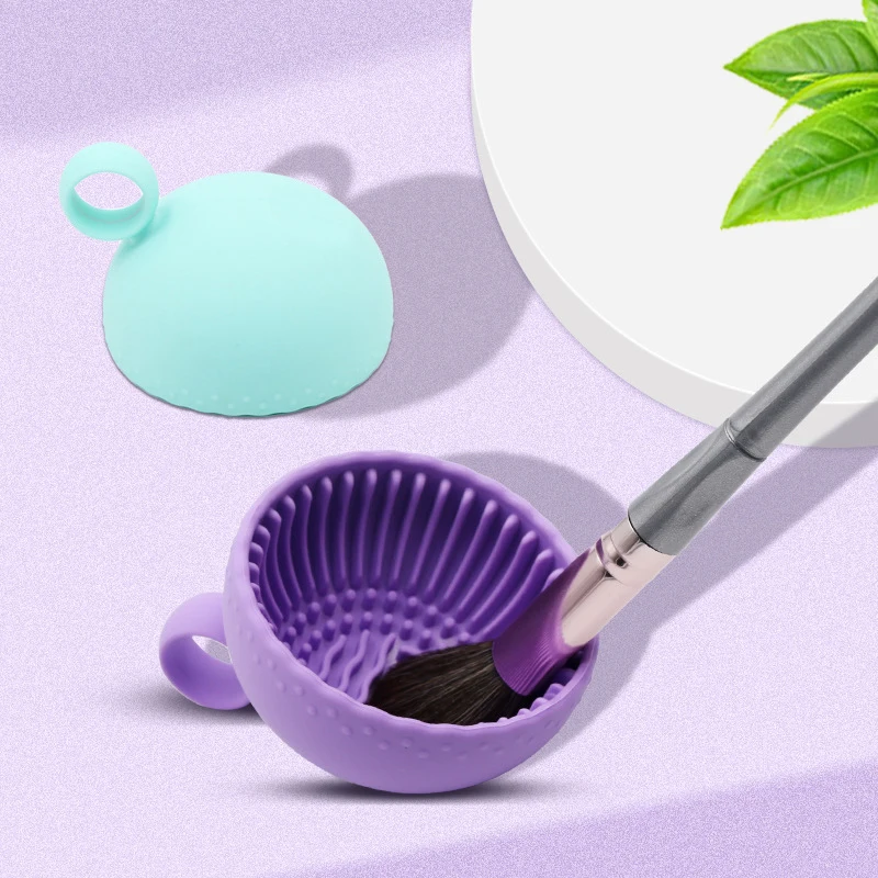 Силиконовая кисточка для макияжа миска чистки пудры кисти теней век коврик мытья